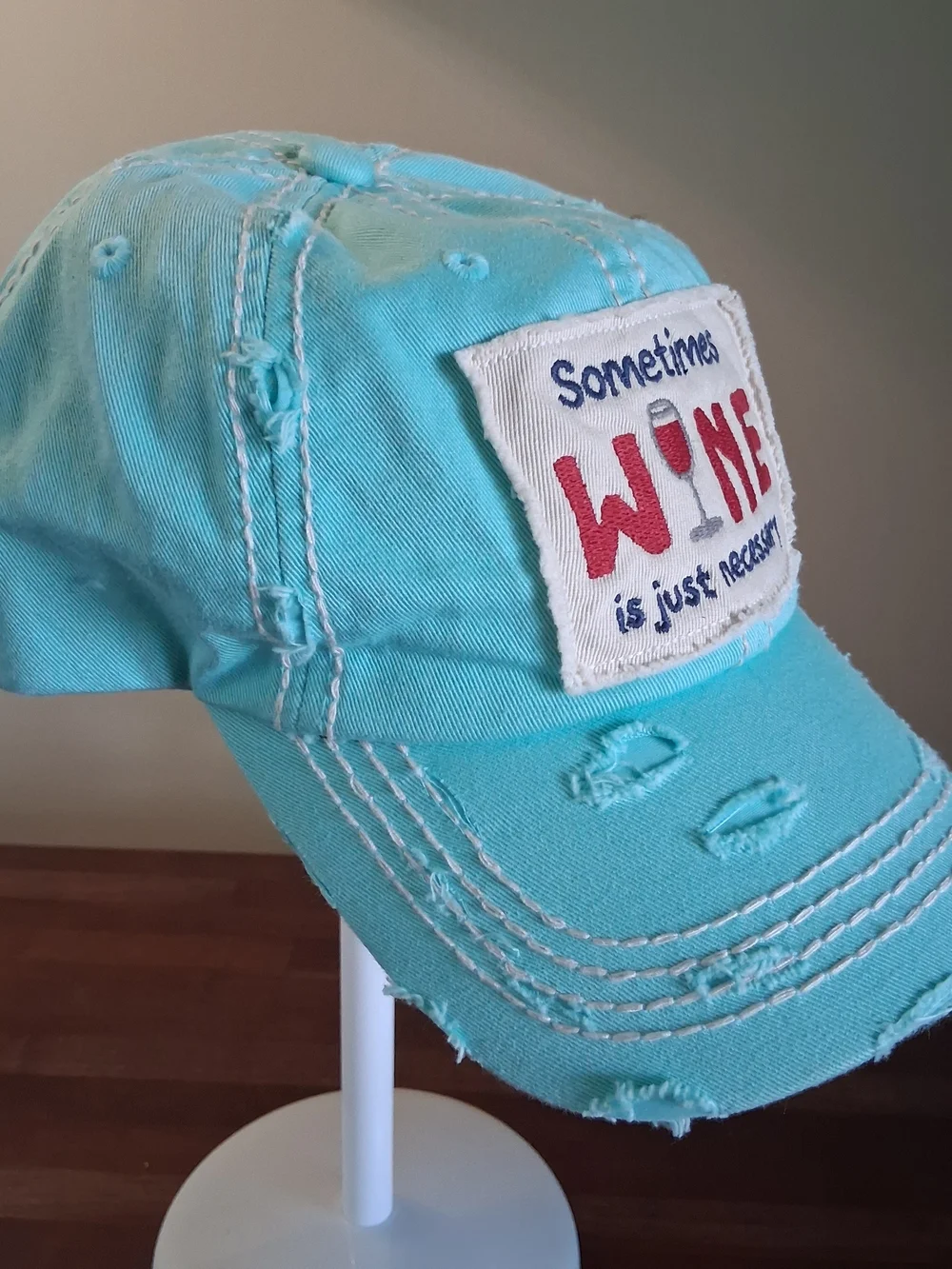 KBETHOS Turquoise Distressed Baseball Cap 